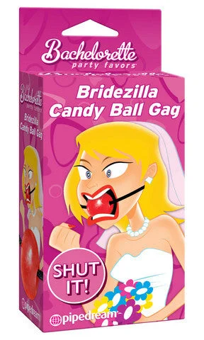 BDSM collar and leash for bondage accessories-lubricant for corral hinges-Bachelorette Party Favors Bridezilla Candy Ball Gag