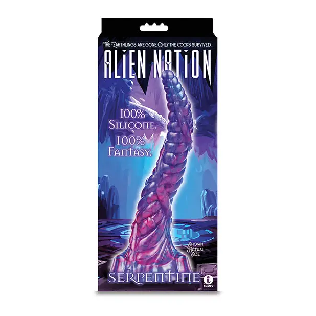 Warm-activated dildo-Alien Nation Serpentine Dildo