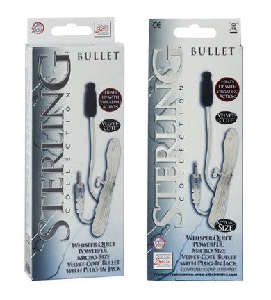 vibrating dildo attachment for harness accessories-lubricant for balance beams-Sterling Collection Micro Sized Velvet Cote Bullet