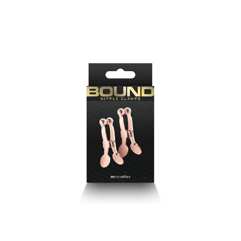 Best pleasure sleeve-Bound Nipple Clamps C1 Rose Gold