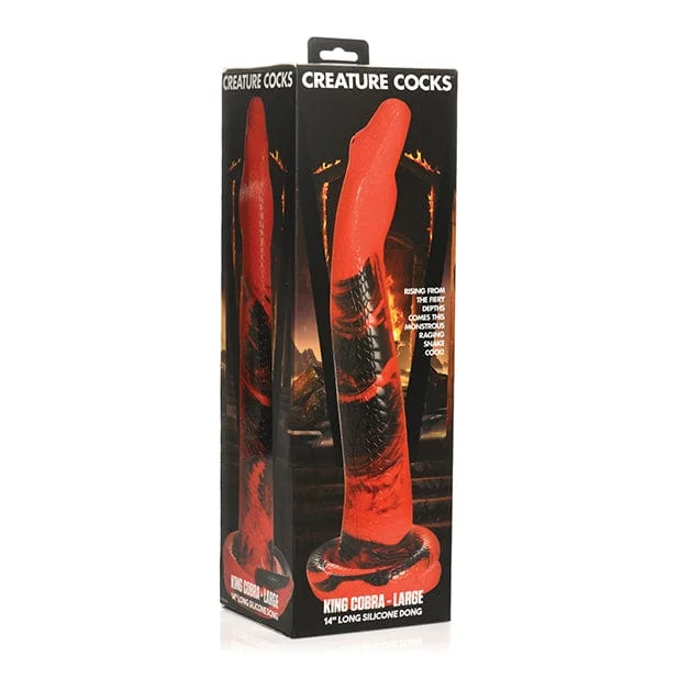 Lake dildo-XR - Creature Cocks King Cobra Large Silicone Dildo 14" (Red)