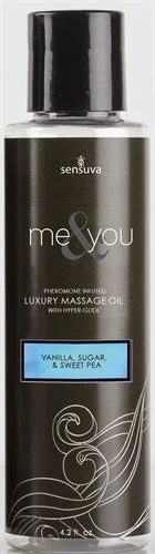 lubricant for dive lights-Me and You Massage Oil - Vanilla Sugar and Sweet Pea - 4.2 Oz.