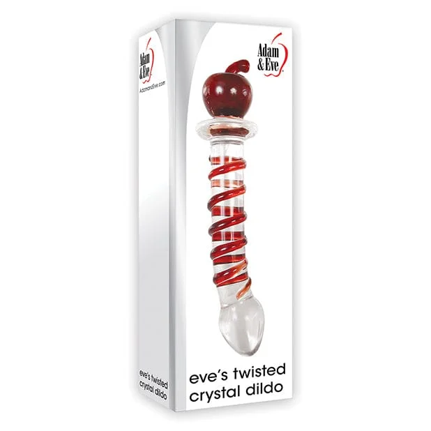 Wolf dildo-Adam & Eve - Eve's Twisted Crystal Glass Dildo (Red)