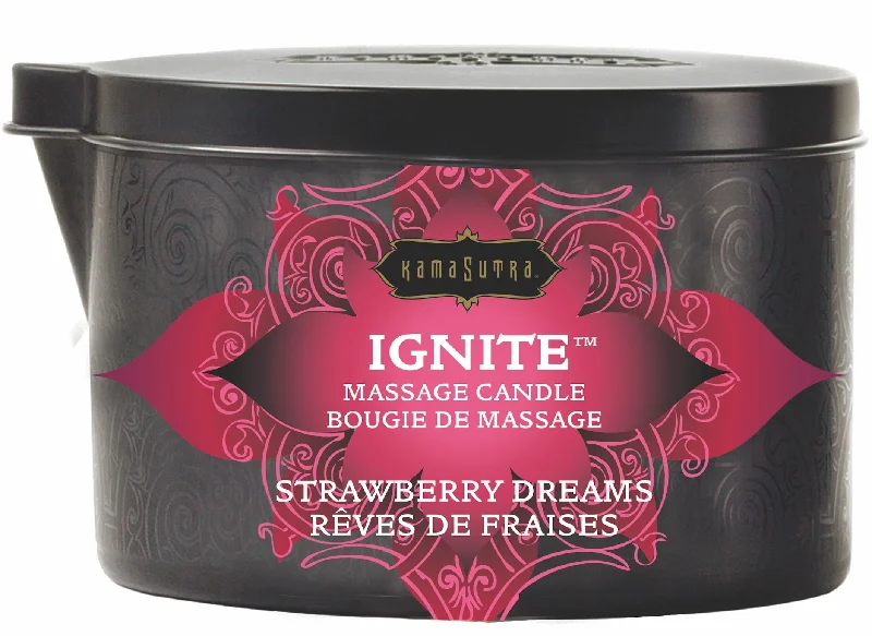 lubricant for toy robot joints-Ignite Strawberry Dreams Massage Candle - 6 Oz.