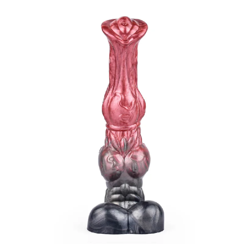 Super-narrow dildo-Molten - 10.2 Inch Horse Dildo - Knot Dildo - Animal Dildo