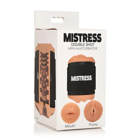 Innovative gadget device-Curve Toys Mistress Double Shot Mini Masturbator Mouth & Pussy Medium