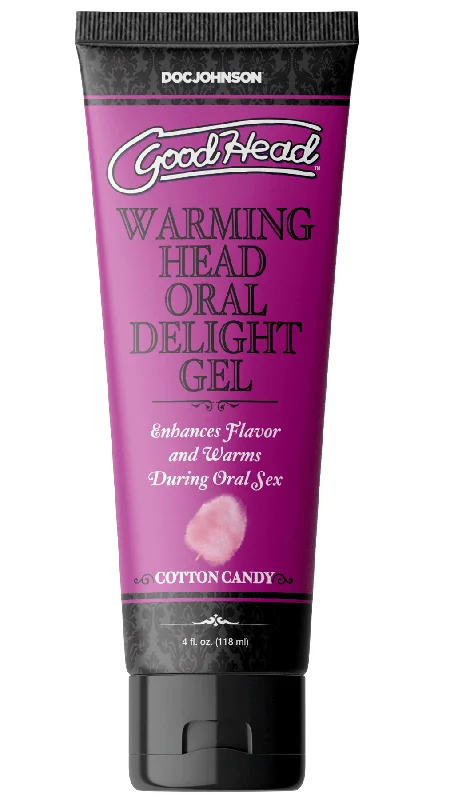 lubricant for balance beams-Goodhead - Warming Head Oral Delight Gel - Cotton Candy - 4 Fl. Oz.