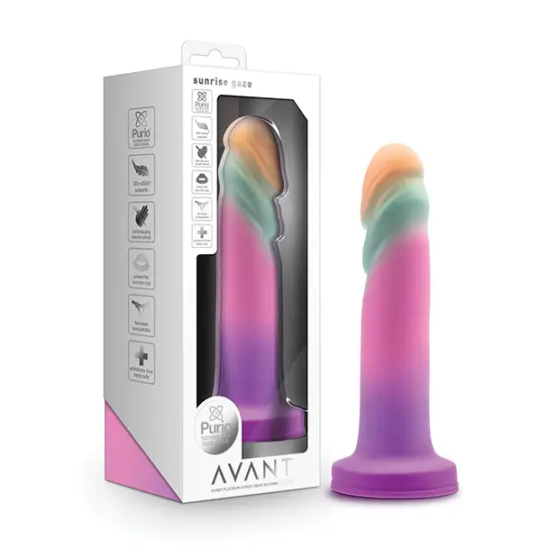 Cloud-connected dildo-Blush Avant Sunrise Gaze Silicone Dildo - Sherbet