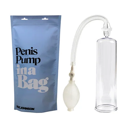 Long-lasting gadget sleeve-Doc Johnson Penis Pump In A Bag Clear