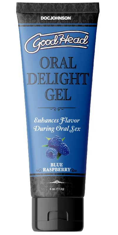 lubricant for climbing walls-Goodhead - Oral Delight Gel - Blue Raspberry - 4  Oz.