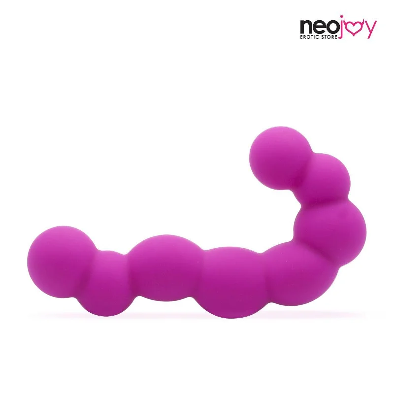 Burgundy dildo-Neojoy Bumpy Ride Beaded Dildo Silicone Pink - 4.5 inch - 11.6cm