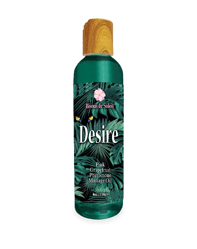 lubricant for bipods-Desire Pheromone Massage Oil 4 Oz - Pink  Grapefruit