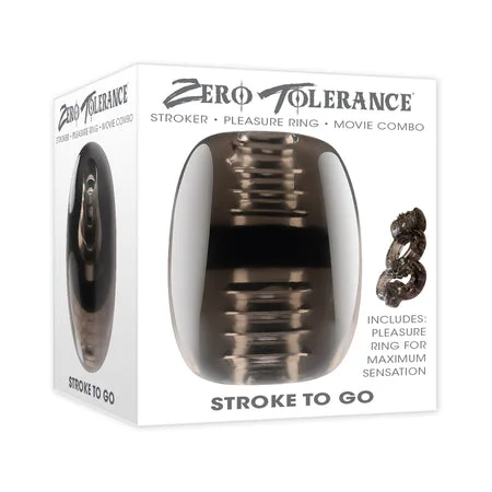 Interactive stroking masturbator-Zero Tolerance Stroke To Go Open-Ended Stroker