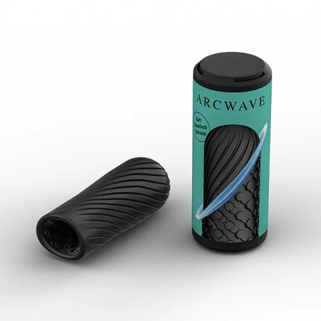 Hygienic stroking sleeve-Arcwave Ghost Reversible Silicone Stroker Black