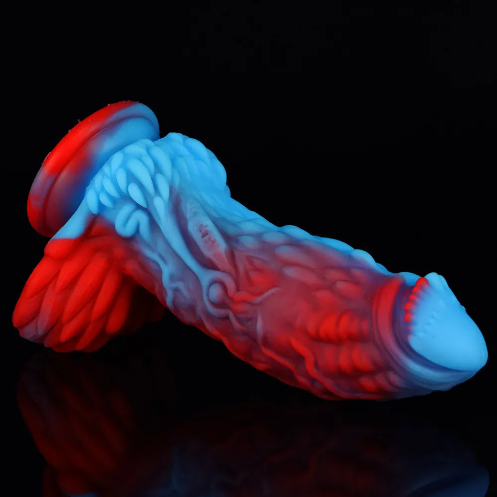 Carved dildo-Realistic Dragon Dildo Women Strap on